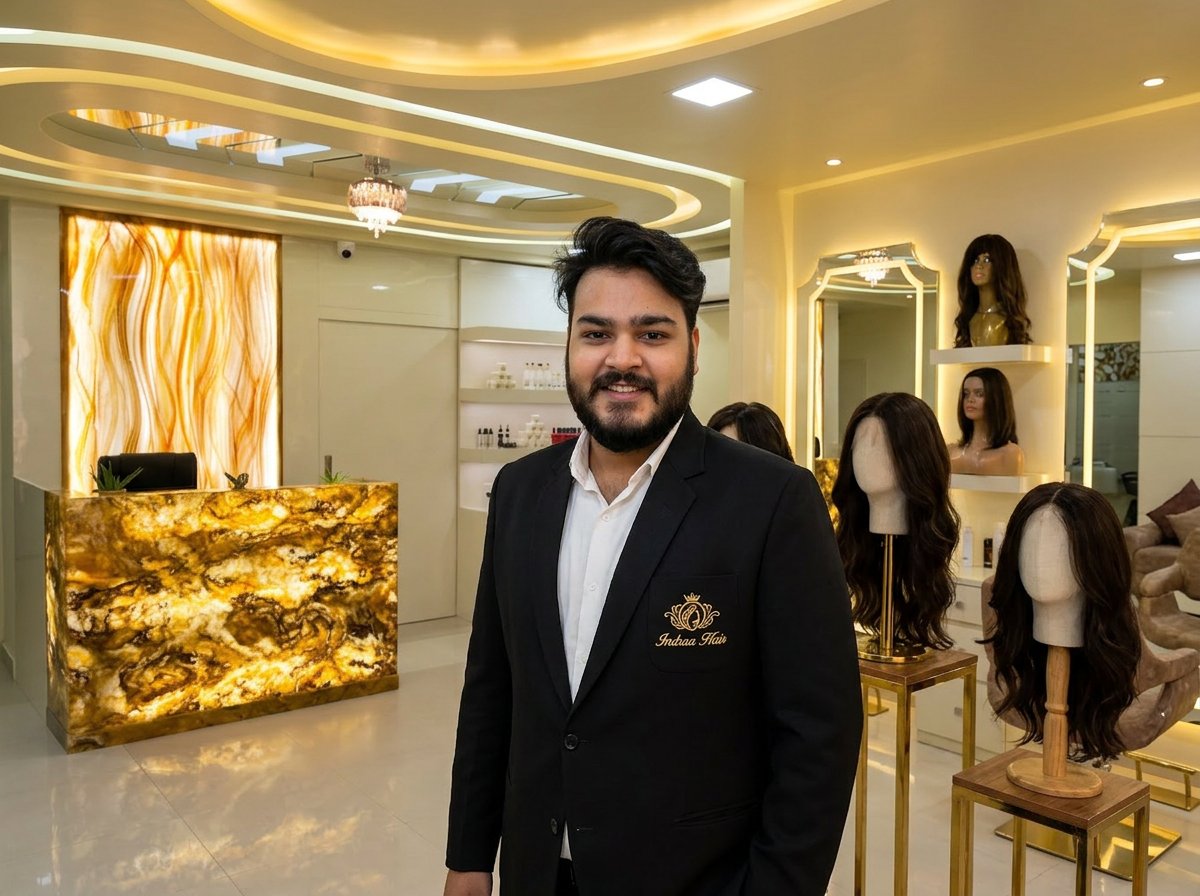 Indradeb Sharma, Founder of Hair Master Indraa Hair — luxury wig centre Malda